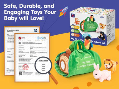 The Sensory Safari Trek | 8-Piece Talking Plush Set