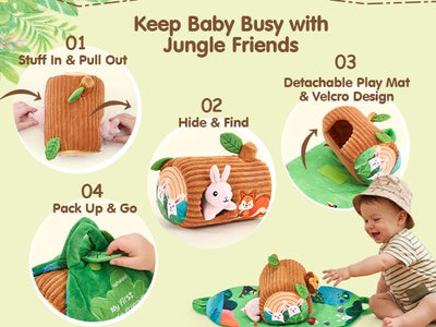 The Sensory Safari Trek | 8-Piece Talking Plush Set